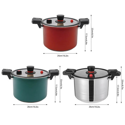 Pressure Cooker 7L with Clear Glass Lid - Loft&Timber