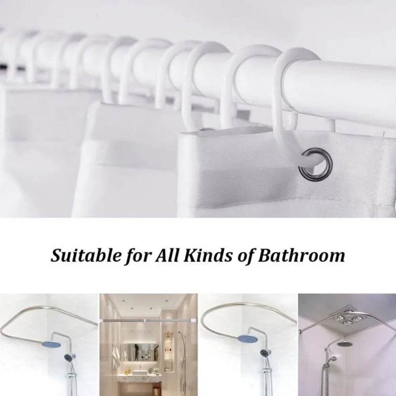 Waterproof Shower Curtain with 12 Hooks - Loft&Timber