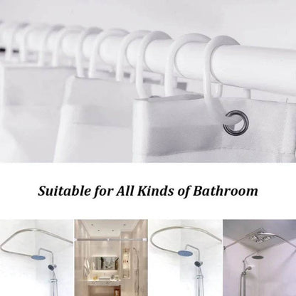 Waterproof Shower Curtain with 12 Hooks - Loft&Timber