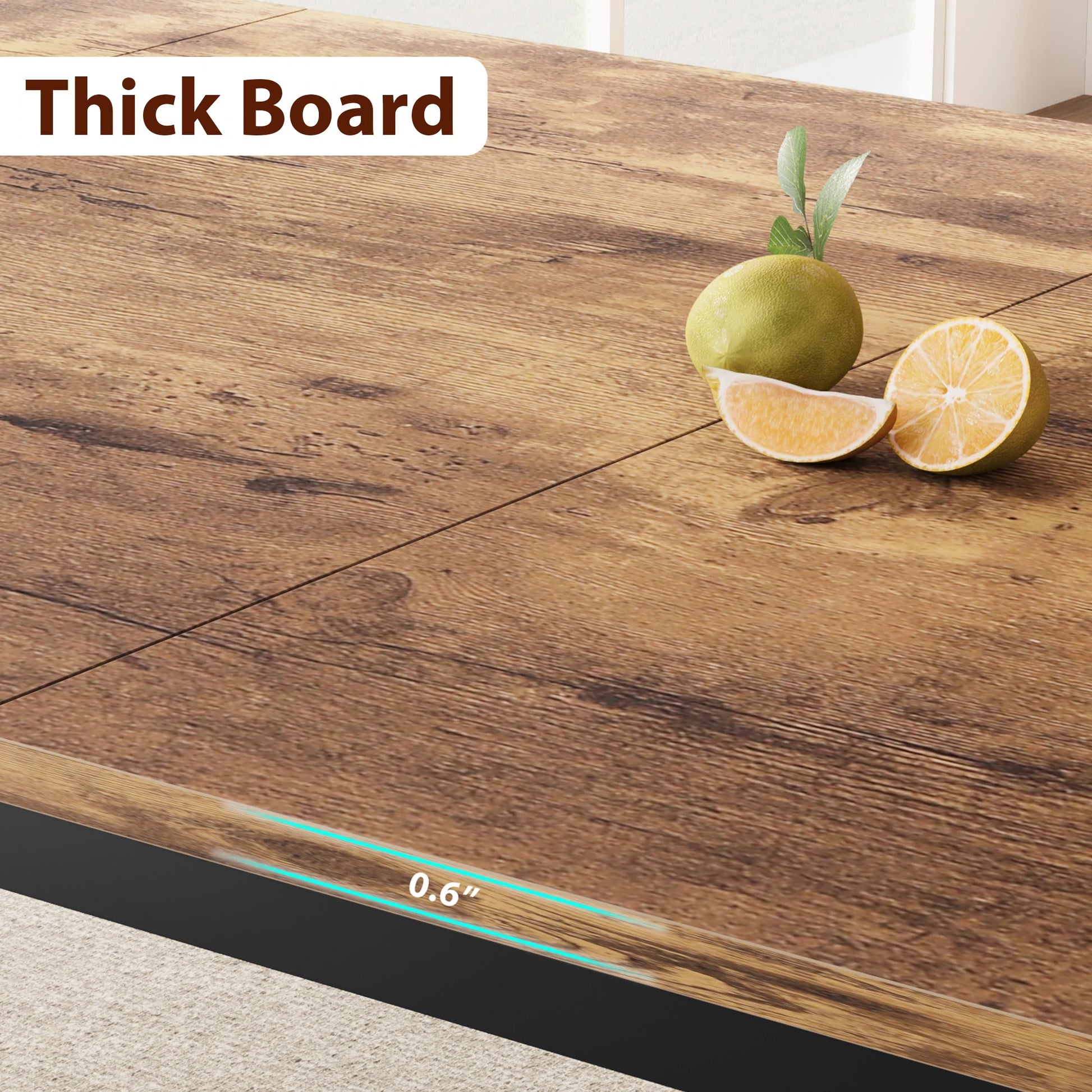 Dining Table for 6-8 People, 78" - Loft&Timber