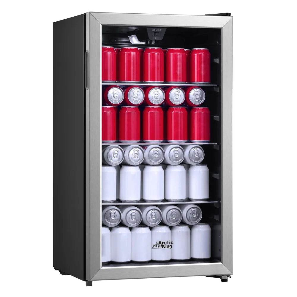 115 Can Beverage Fridge Cooler Stainless Steel - Loft&Timber
