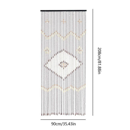 90*208CM Wooden Bead Curtain 31-Line String Door - Loft&Timber