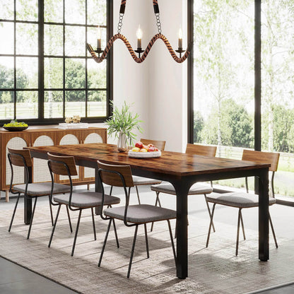 Tribesigns Dining Table for 6-8 People, 200cm - Loft&Timber