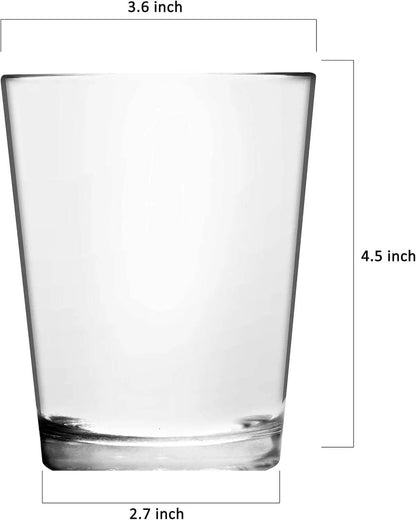 16 oz Bistro Clear Plastic Tumblers, Set of 8 - Loft&Timber