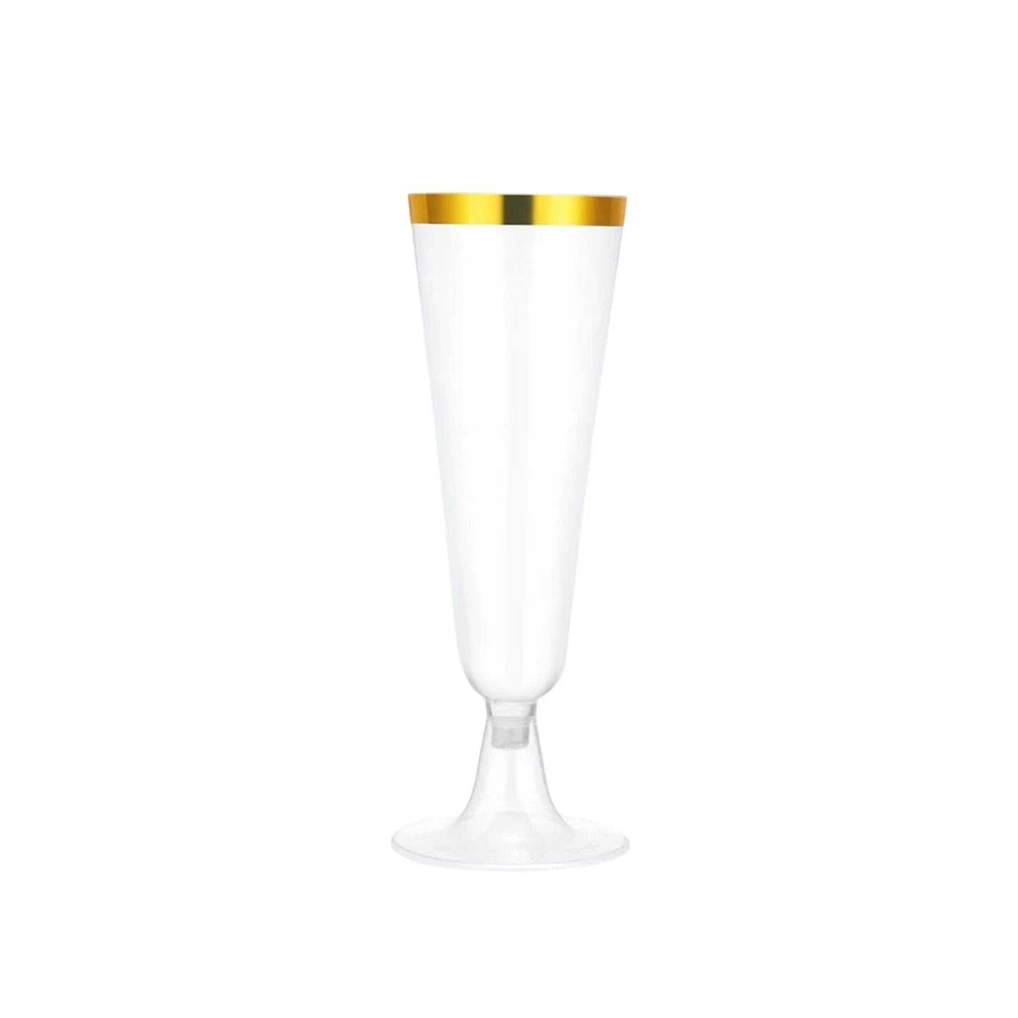 Clear Plastic Champagne Flutes 5.5 Oz - Loft&Timber