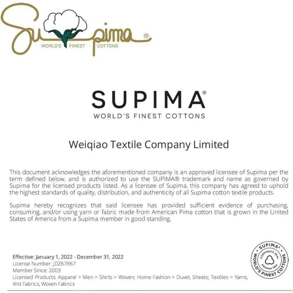 100% Supima Cotton Sheets 600 Thread Count,Bed Sheet Set King Size Sheets 4 Pieces - Loft&Timber