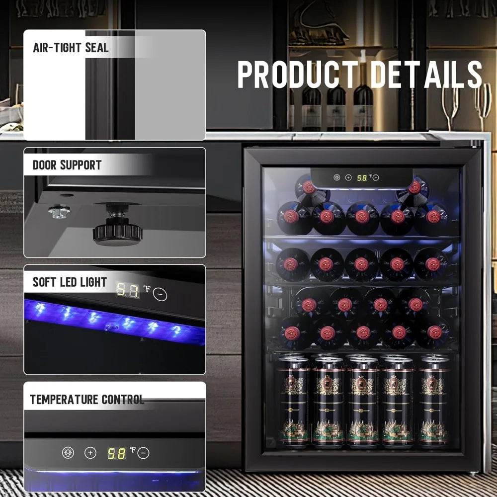 2.6 cu.ft Wine Cooler/Cellar Mini Beverage Refrigerator