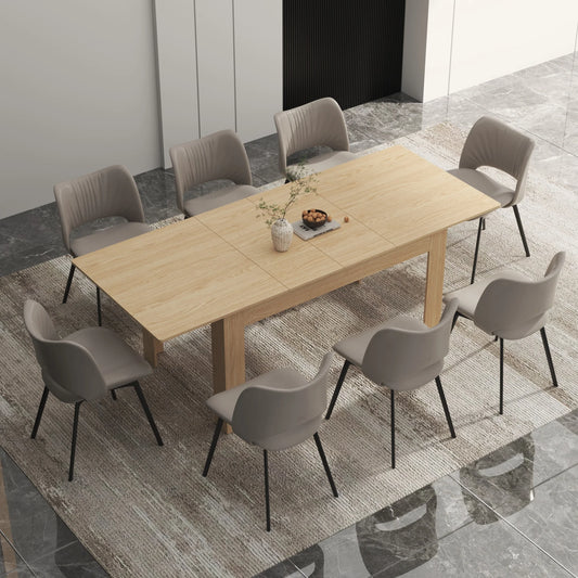 35" Extendable Wooden Dining Table - Loft&Timber