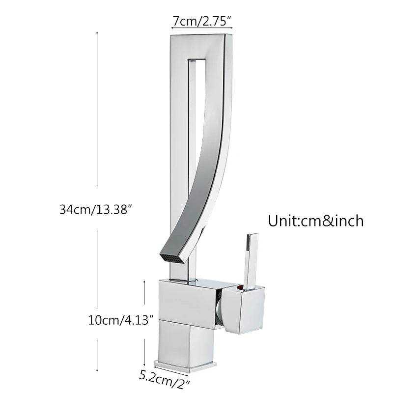 Bathroom Basin Faucet in Brass - Loft&Timber