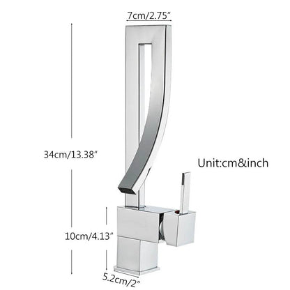 Bathroom Basin Faucet in Brass - Loft&Timber