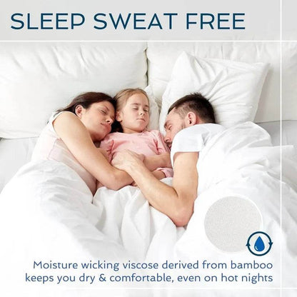 4 Piece Bed Sheet Set King Size, 100% Viscose Derived from Bamboo Sheets Set with 2 Pillowcases - Loft&Timber