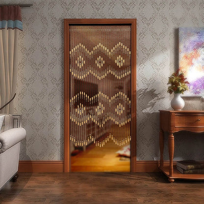 35.43*68.9inch Wooden Door Beaded Curtain - Loft&Timber