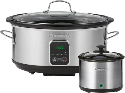 Kenmore Stainless Steel Programmable Slow Cooker 7 Quart - Loft&Timber