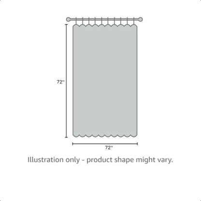 Arlo 100 Cotton Shower Curtain Texture Waffle Weave Design 800 GSM Hotel Quality Soft - Loft&Timber