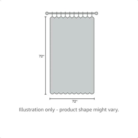 Arlo 100 Cotton Shower Curtain Texture Waffle Weave Design 800 GSM Hotel Quality Soft
