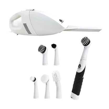 Deep Cleaning Duo Bundle: Cordless Power Scrubber Cleaning Brush + Pursonic Car Vacuum Cleaner - Loft&Timber