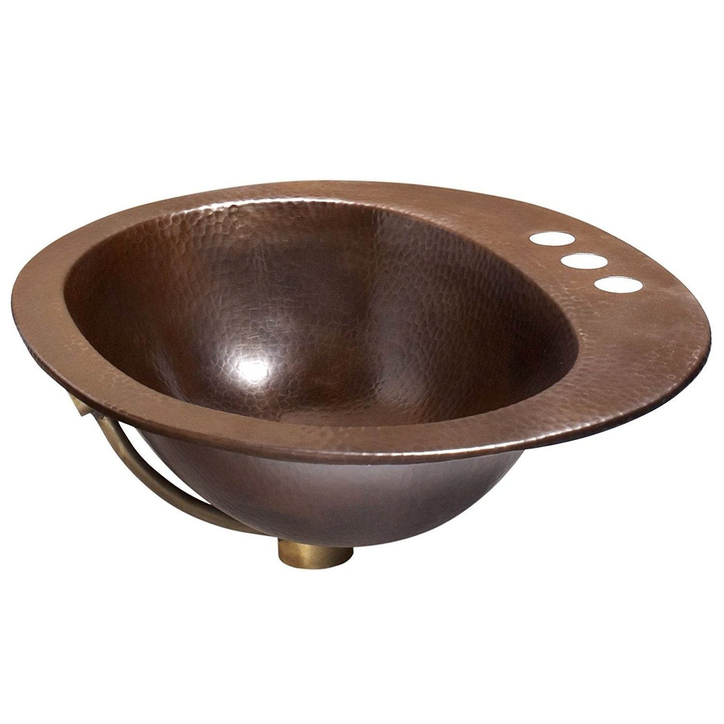 Copper Oval Bathroom Sink 20 x 16 inch - Loft&Timber