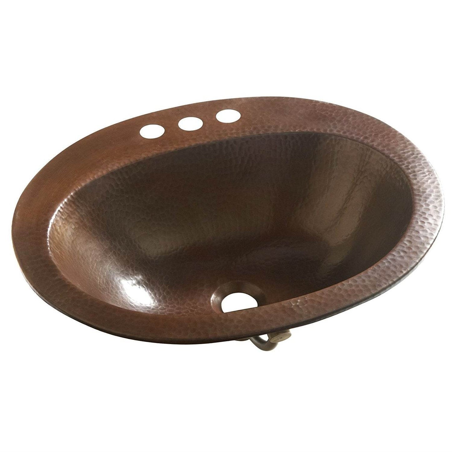 Copper Oval Bathroom Sink 20 x 16 inch - Loft&Timber
