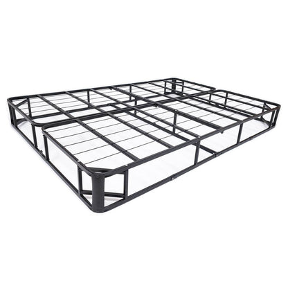 Twin size Steel Metal Box-Spring Mattress Foundation with Cover - Loft&Timber