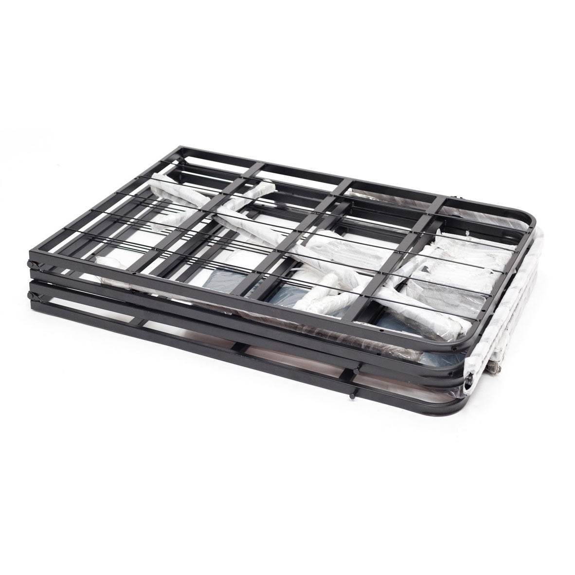 Twin size Steel Metal Box-Spring Mattress Foundation with Cover - Loft&Timber