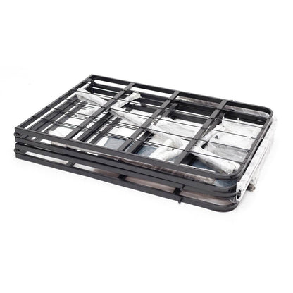 Twin size Steel Metal Box-Spring Mattress Foundation with Cover - Loft&Timber