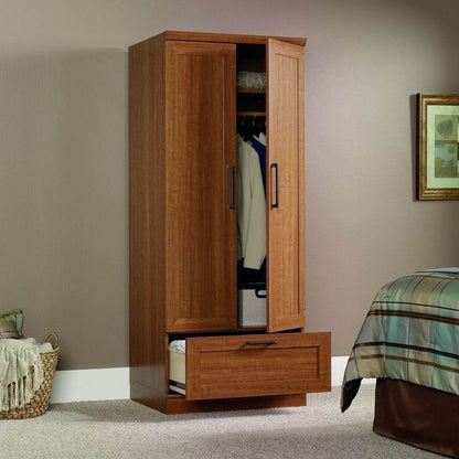 Sienna Oak Wardrobe Clothes Storage Cabinet Armoire - Loft&Timber