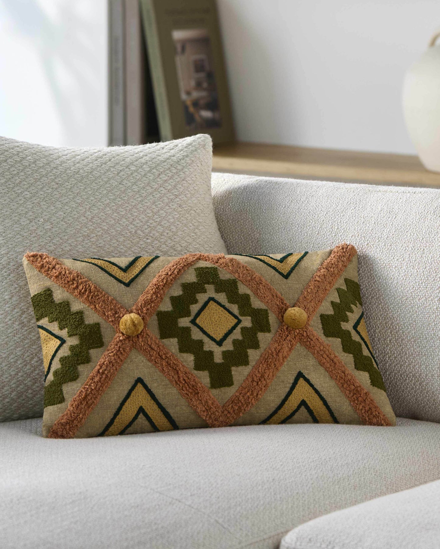 Skibbereen Boho Geometric Lumbar Pillow - Loft&Timber
