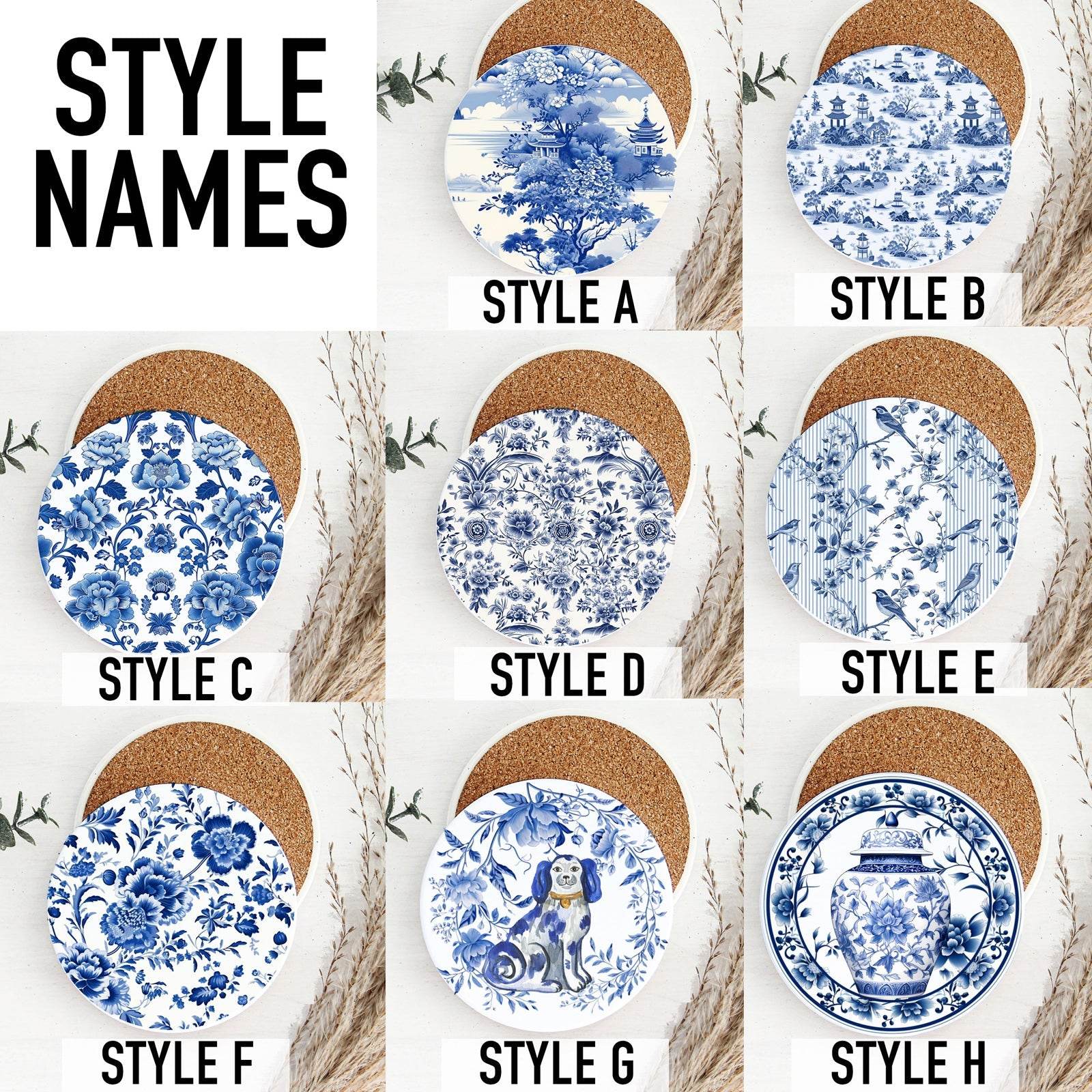 Chinoiserie Coasters - Loft&Timber