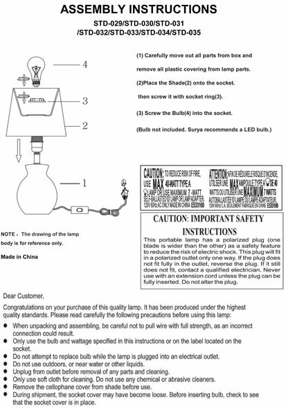 Salgareda Table Lamp - Loft&Timber