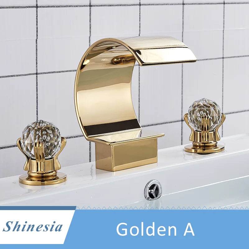 Shinesia Luxury Golden Bathroom - Loft&Timber