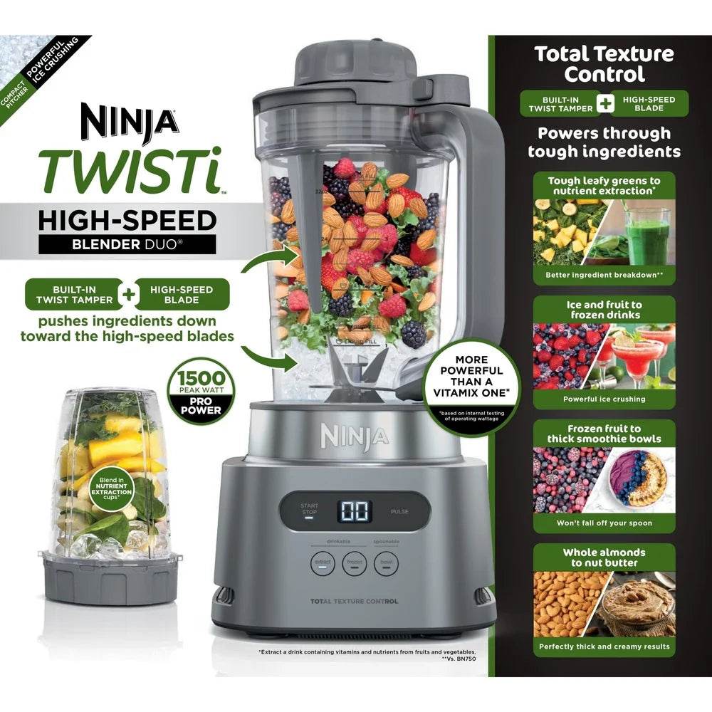 High-Speed Blender with Twist Tamper