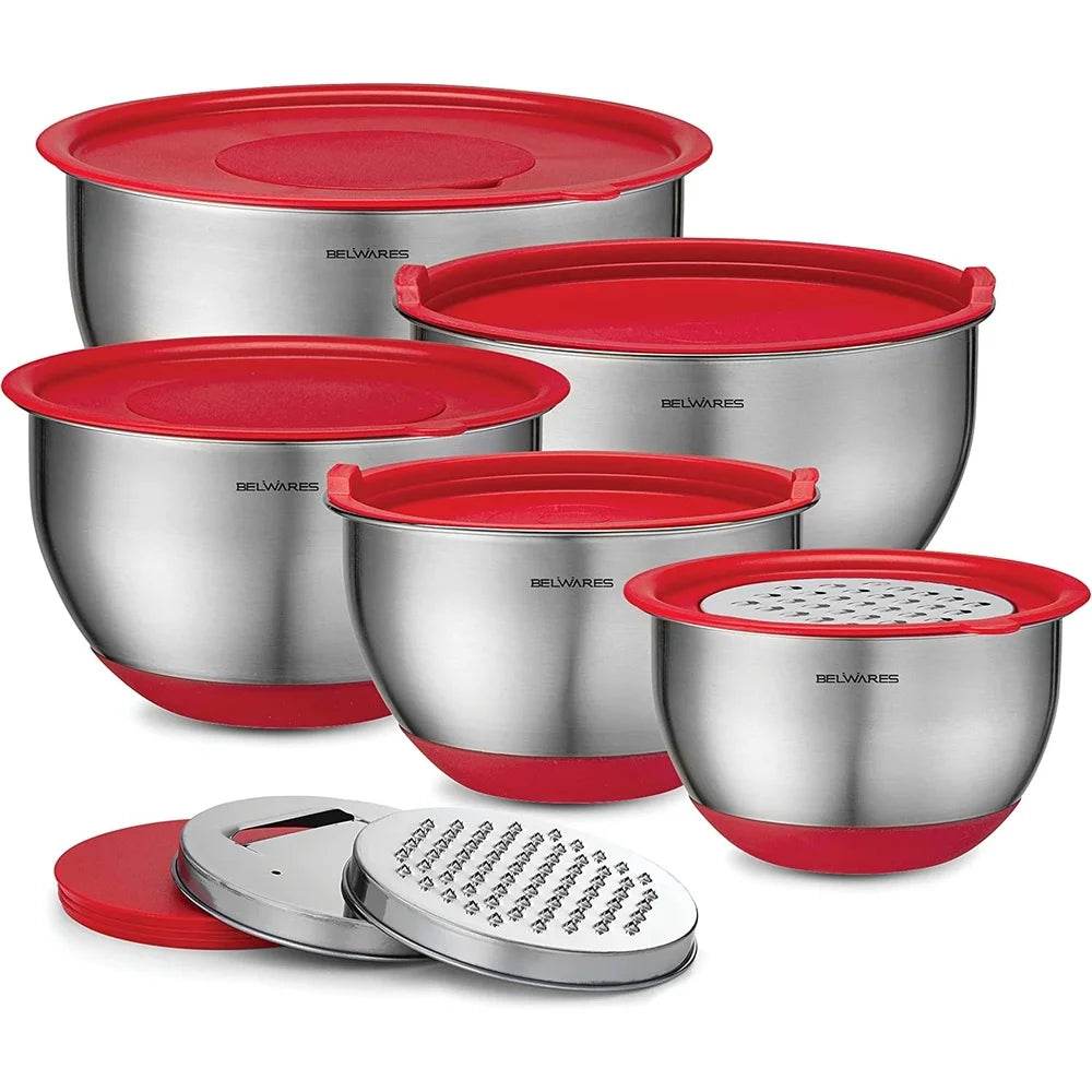 5-Piece Stainless Steel Mixing Bowls Set - Loft&Timber