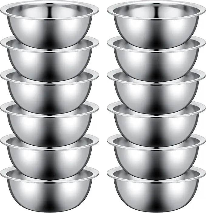 Set of 12 Stainless Steel Mixing Bowls - Loft&Timber