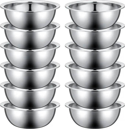 Set of 12 Stainless Steel Mixing Bowls - Loft&Timber