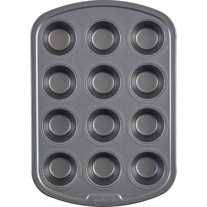Nonstick Steel Mini Muffin Pan 12 Cup Baking Tray - Loft&Timber