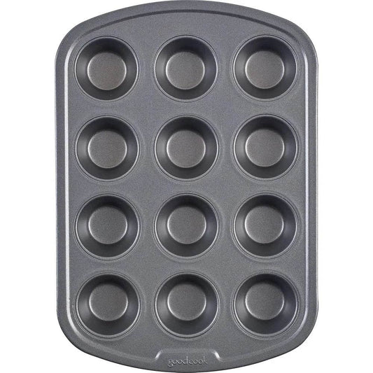 Nonstick Steel Mini Muffin Pan 12 Cup Baking Tray - Loft&Timber