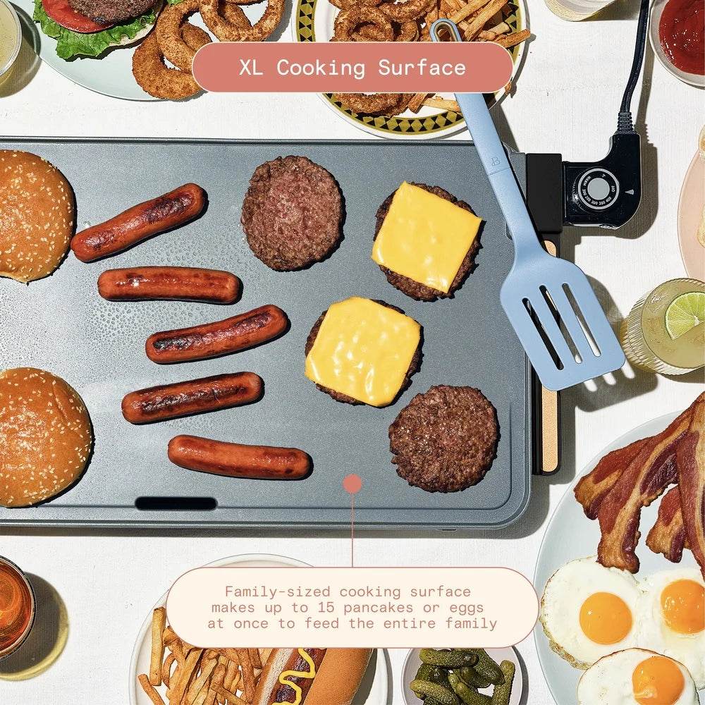 XL Electric Griddle Non-Stick Cooking Surface 1500W - Loft&Timber