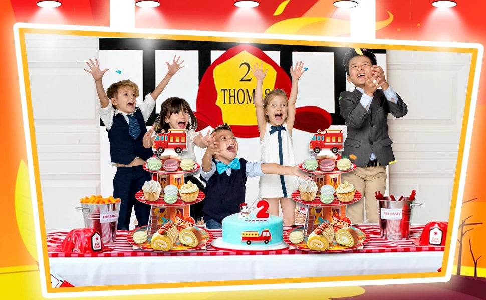 Firefighter Party Decoration Cupcake Stand - Loft&Timber