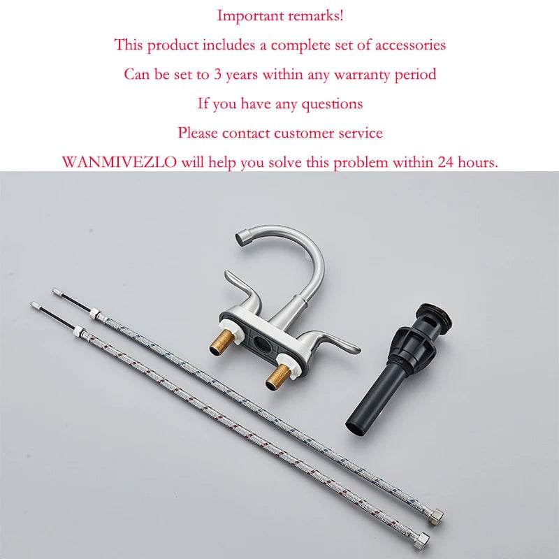 Wanmivezlo Integrated Basin Brass Sink Faucet - Loft&Timber