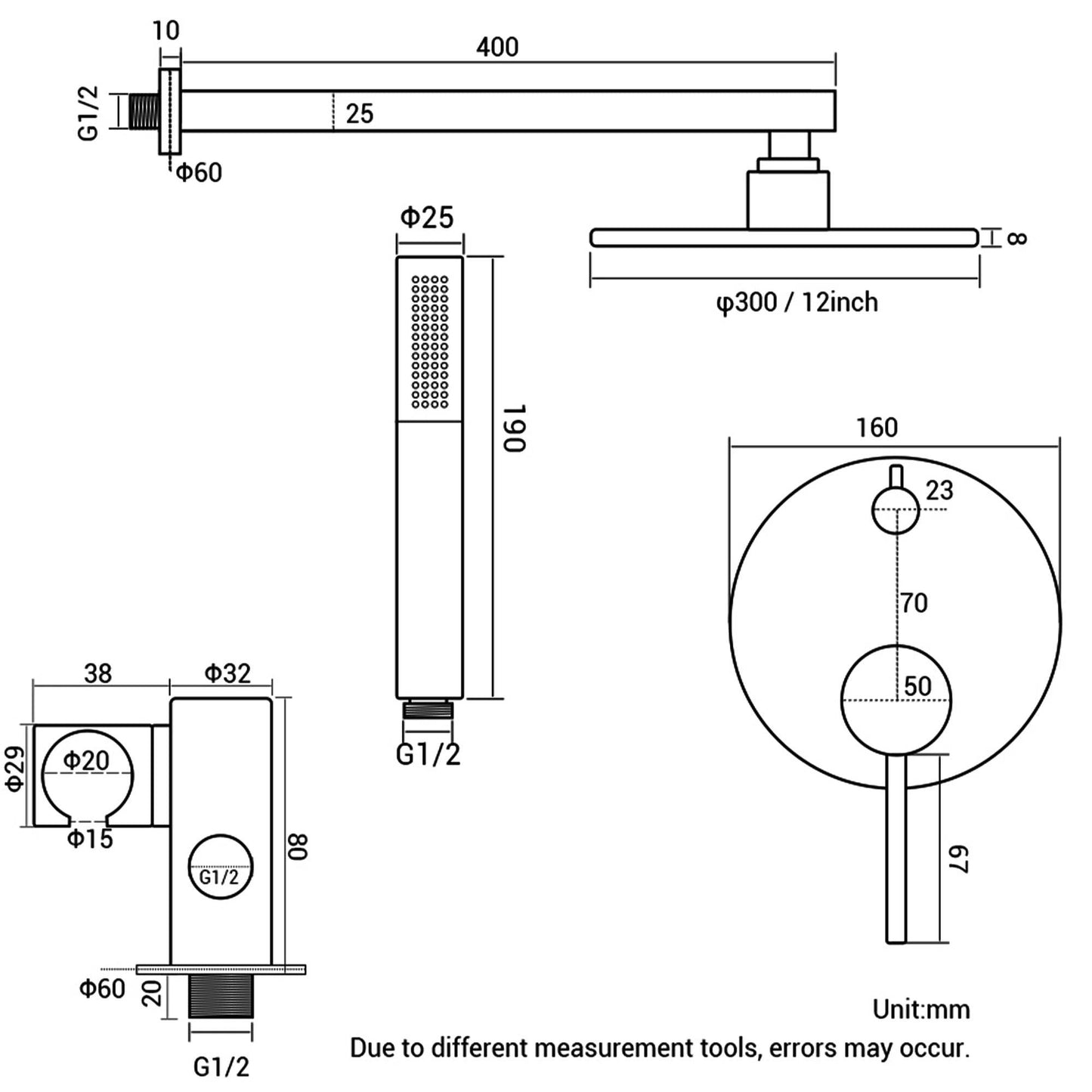 Dual Fuction Shower Faucet - Loft&Timber