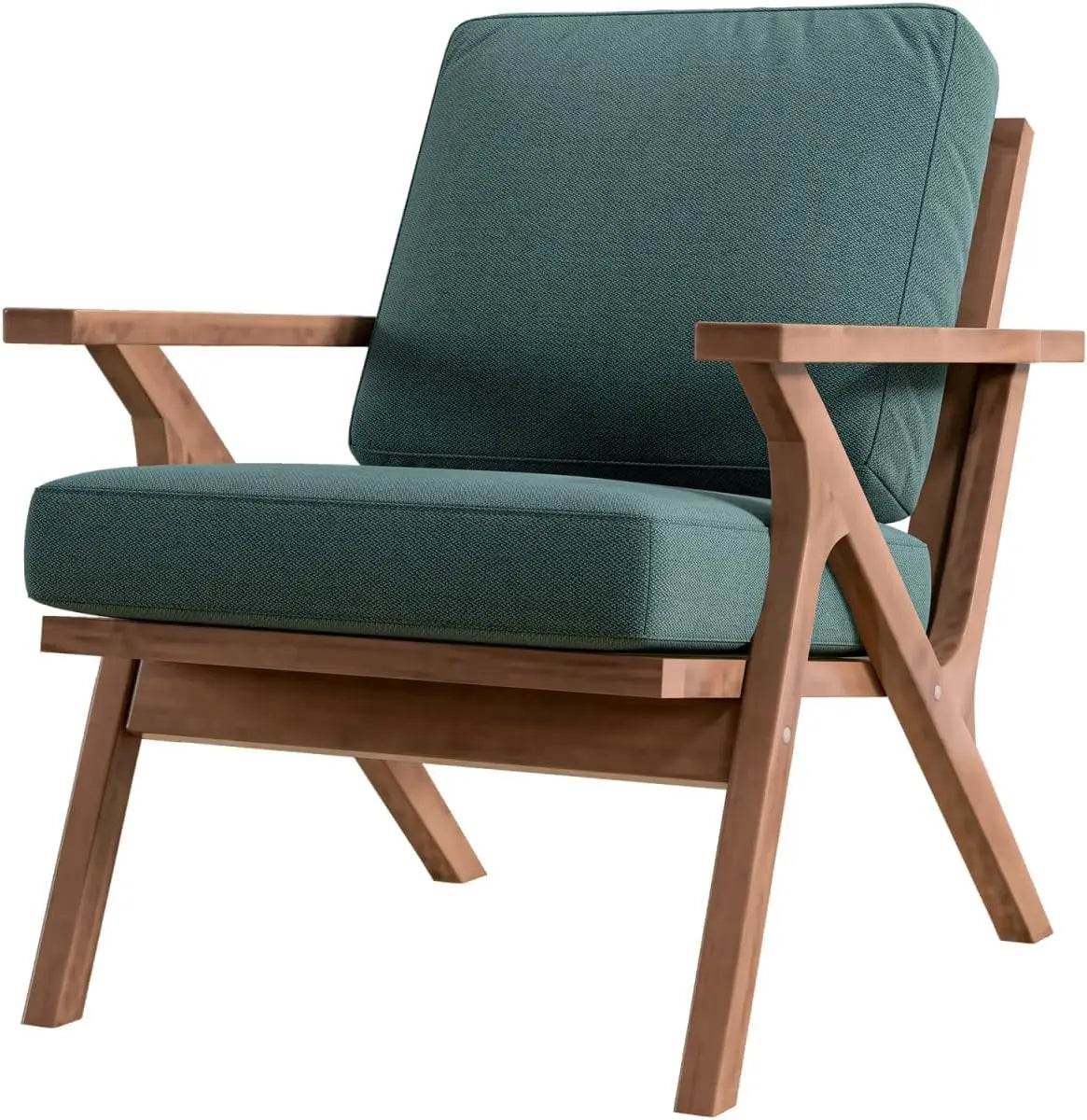 Accent Chairs for Living Room,PU Leather Mid Century - Loft&Timber