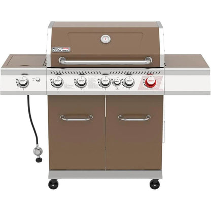 5-Burner Propane Gas Grill by Royal Gourmet GA5403C, Outdoor BBQ Grill with Side Burner, Warming Rack, 74,000 BTUs and 73 Square