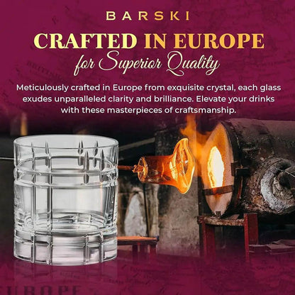 Whiskey Glasses - Double Old Fashioned Rocks Glass - Set Of 4 Lowball - Loft&Timber