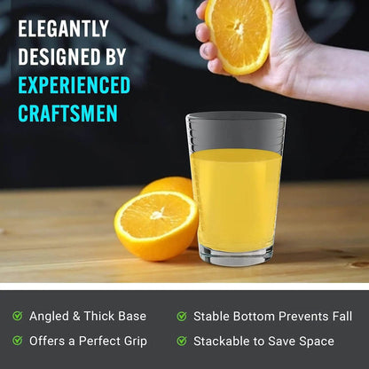 4-Pack 7oz Juice Glasses – Heavy Bottom - Loft&Timber