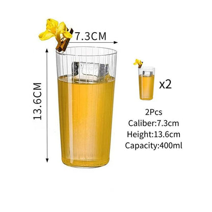 Japanese Style Engraved Cocktail Glasses