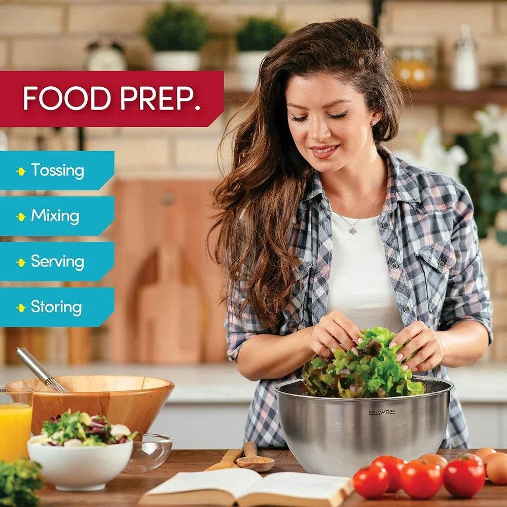 5-Piece Stainless Steel Mixing Bowls Set - Loft&Timber