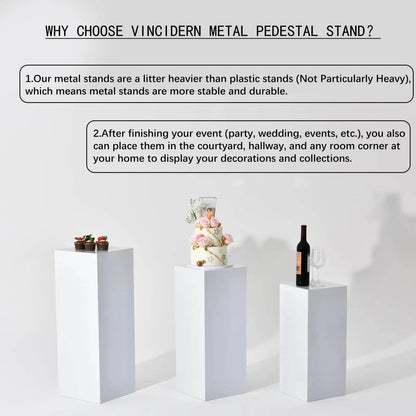 6PCS Metal Display Pedestal Stand for Cake or Flowers - Loft&Timber