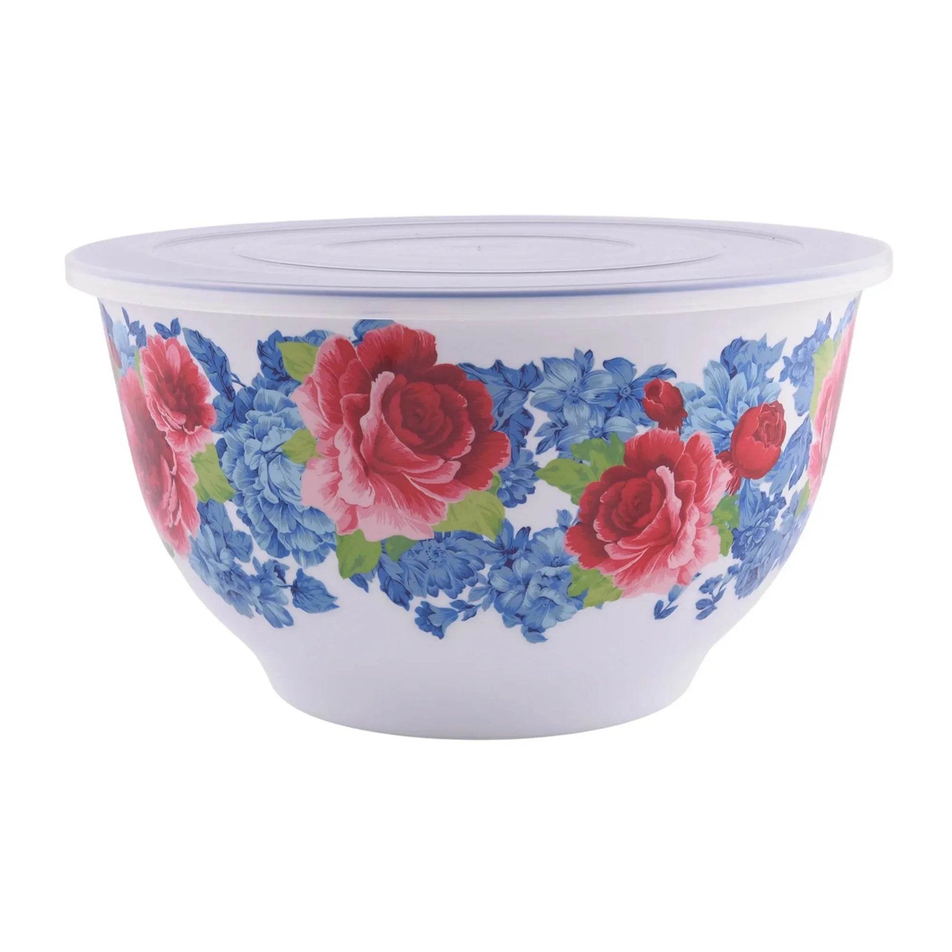 10-Piece Melamine Mixing Bowl Set Heritage Floral Nesting Bowls - Loft&Timber