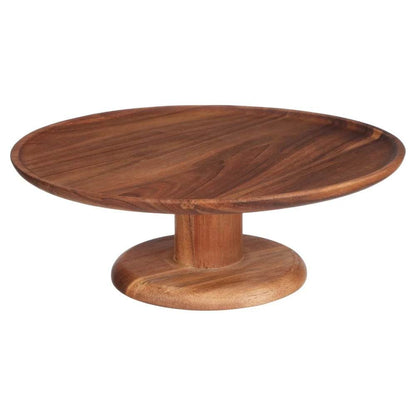Acacia Wood Round Cake Stand - Loft&Timber