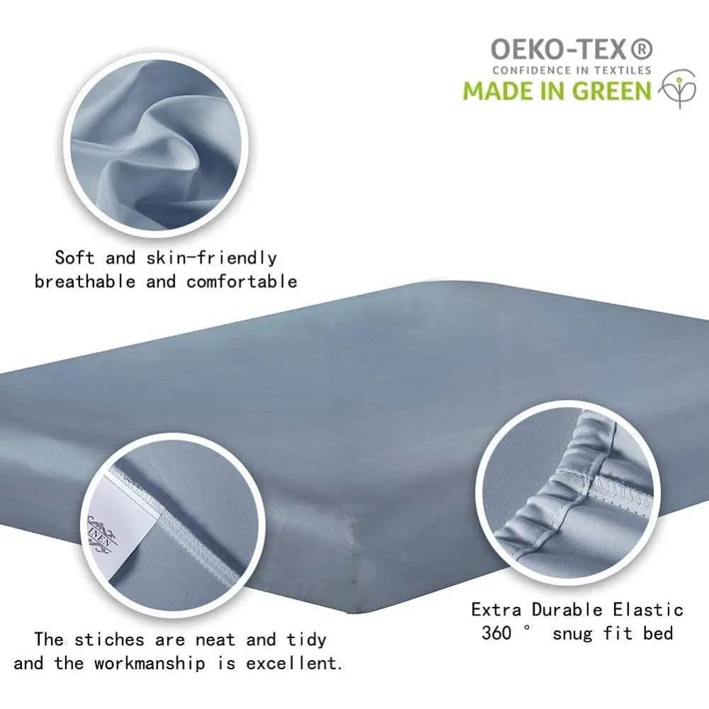 100% Supima Cotton Sheets 600 Thread Count,Bed Sheet Set King - Loft&Timber